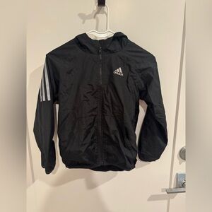 Boys Adidas Hooded Zip Windbreaker